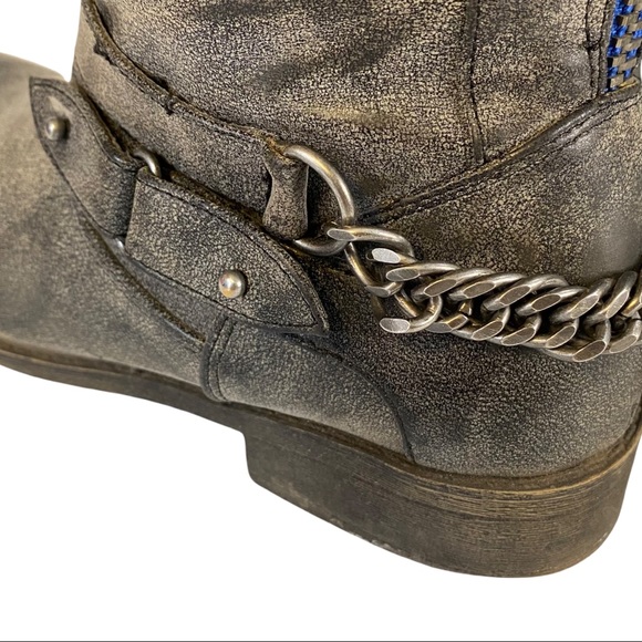 Madden Girl Charcoal Caanyon Boots Knee High - Picture 7 of 14